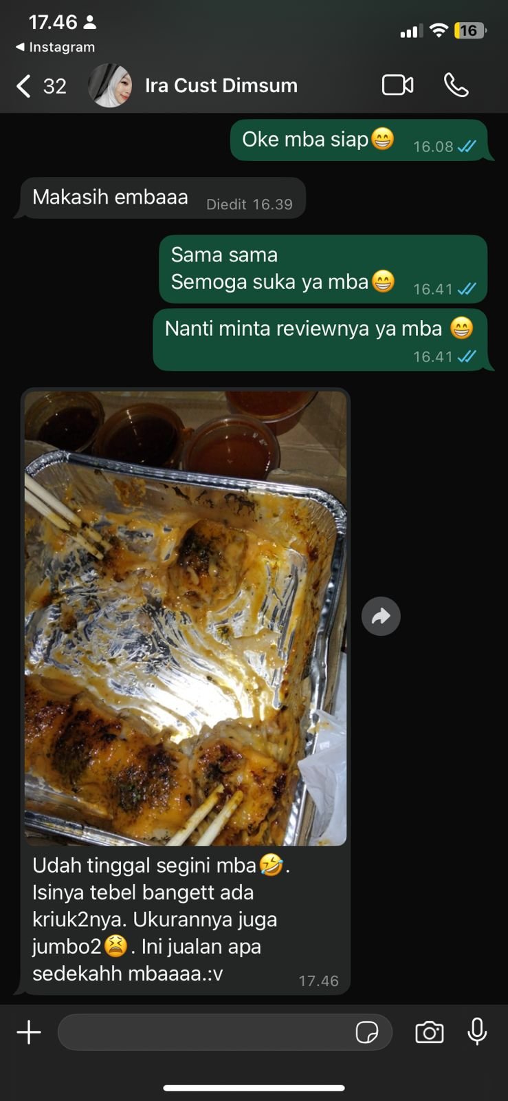 Testimoni Dimsum NUNA