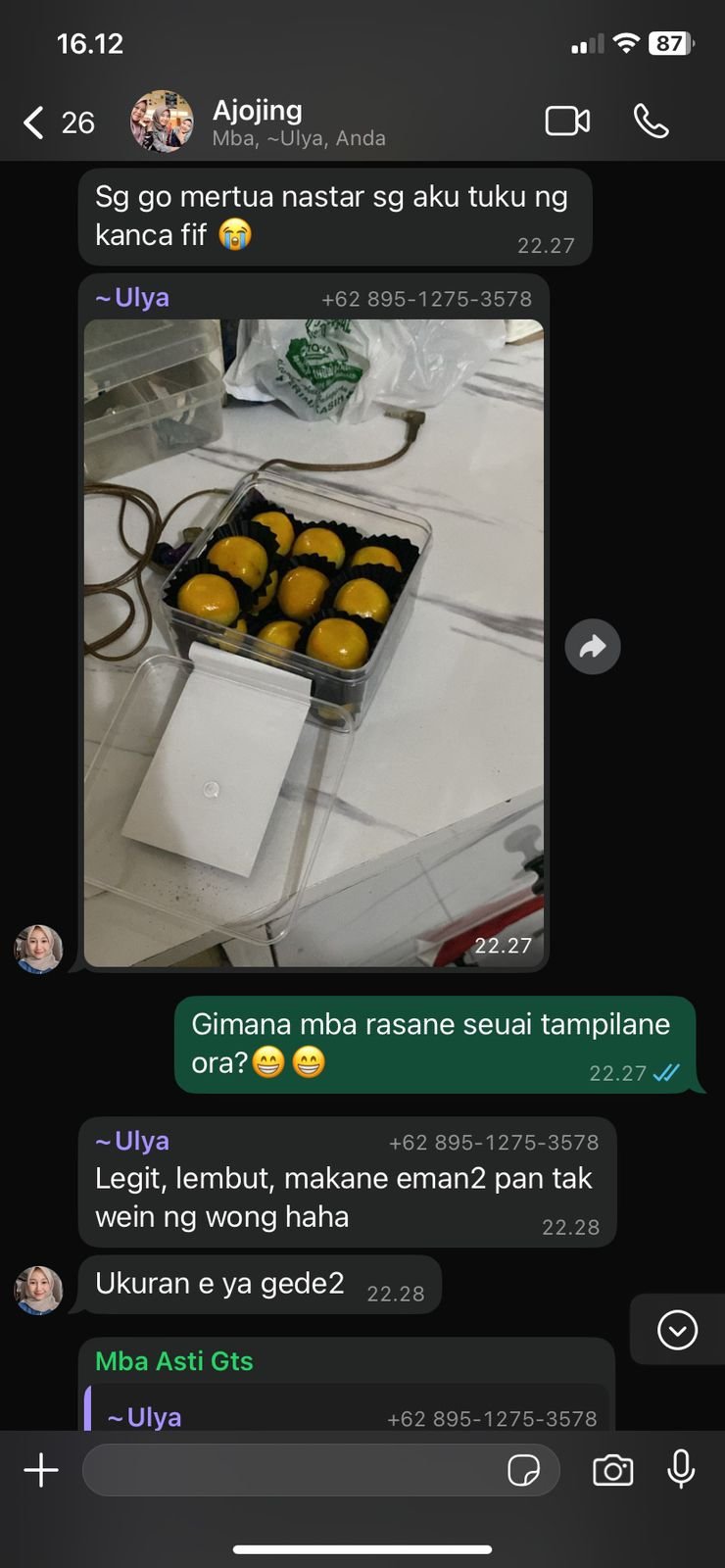 Testimoni Kue Kering NUNA