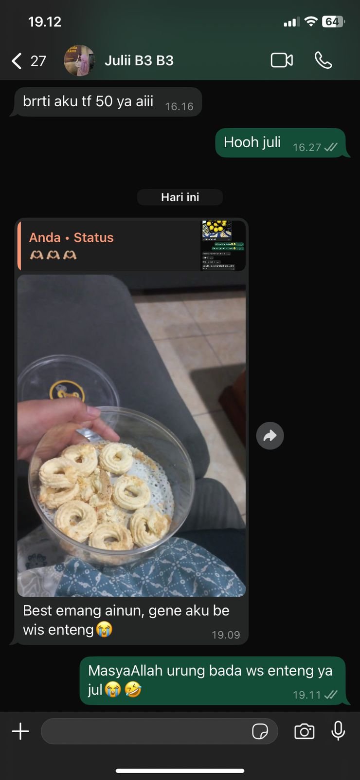 Testimoni Kue Kering
